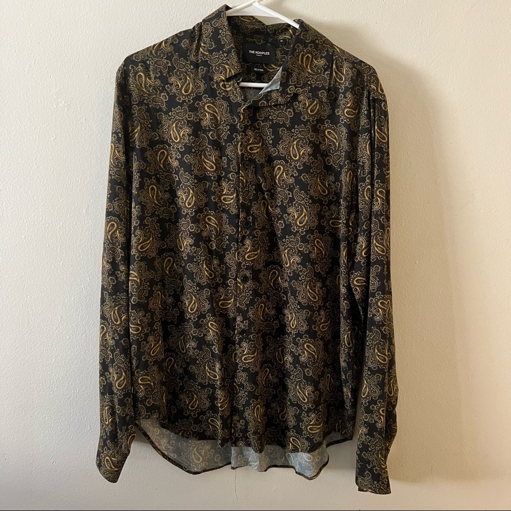 The Kooples // Paisley button down // M